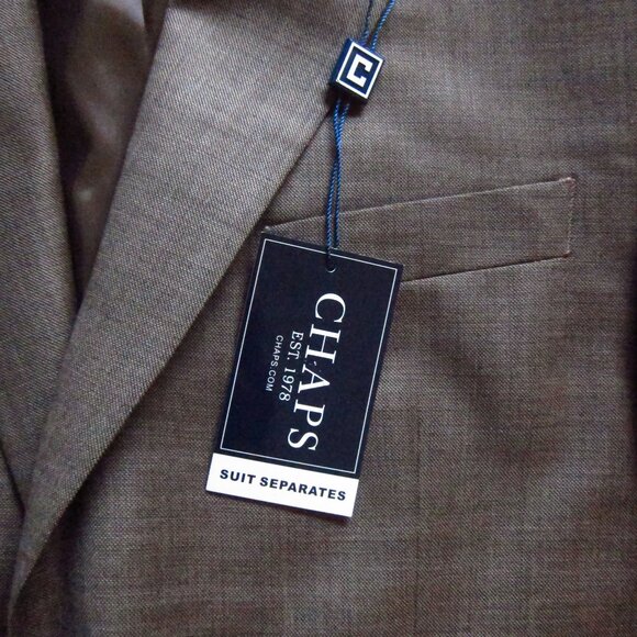 NWT- Mens CHAPS Ralph Lauren Brown Suit Size 42R & Pants 32 X 32- 100% Wool - Picture 4 of 16